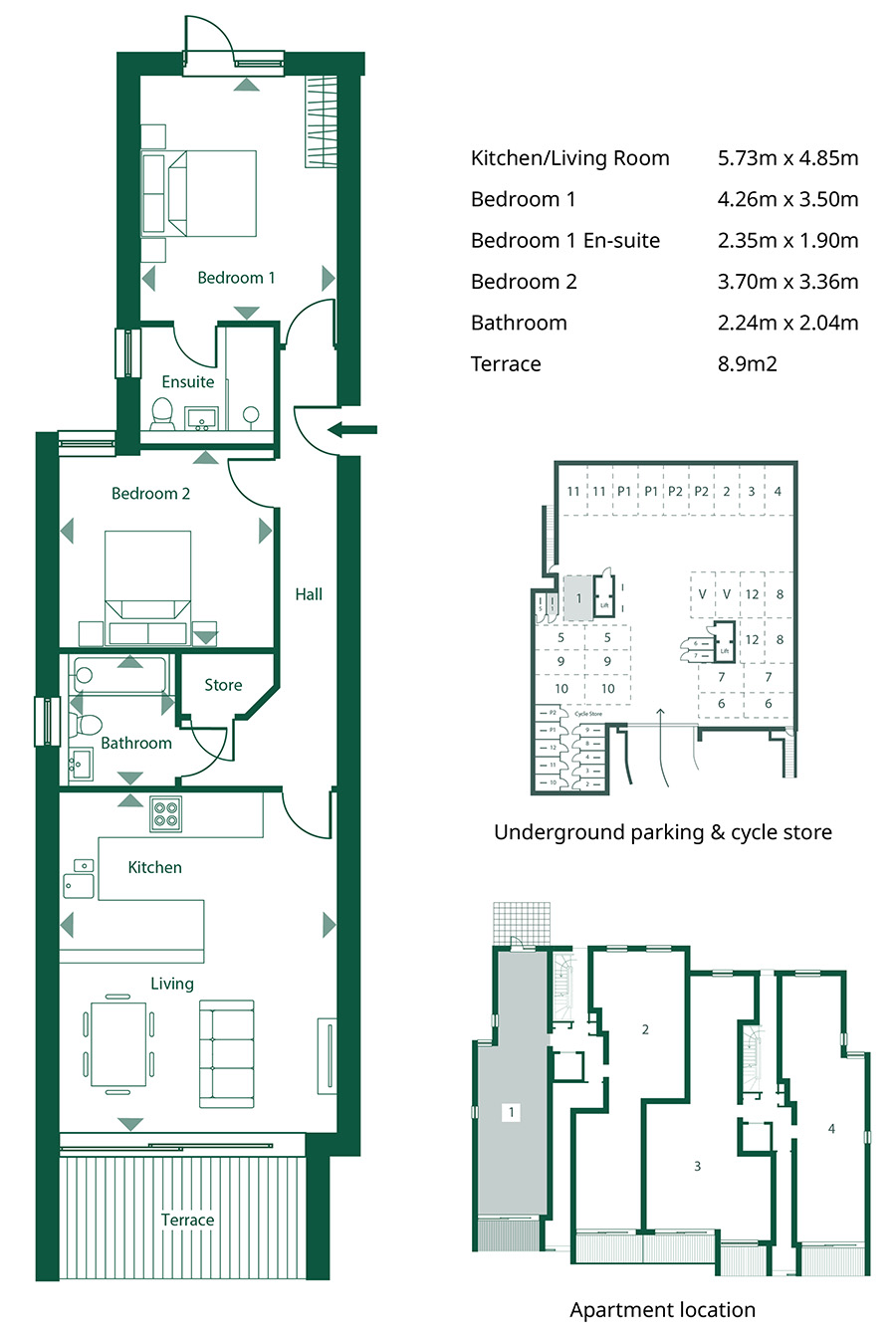 Echo Beach - Ground Floor Flat 1